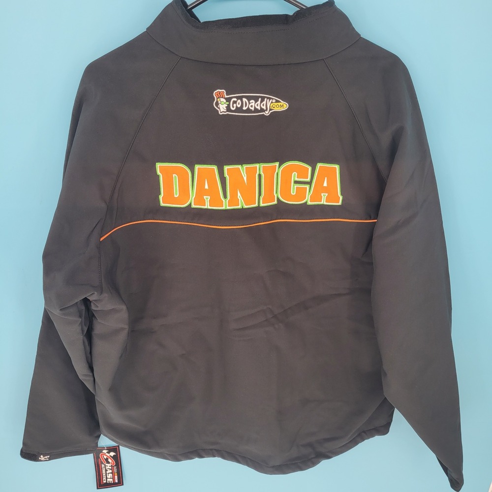 NWT Chase Authentics Danica Patrick Nascar Jacket Mens Large GoDaddy Racing